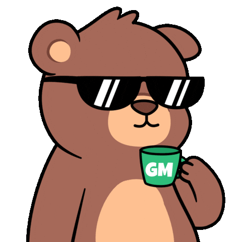 Happy Good Morning Sticker by BEARISH
