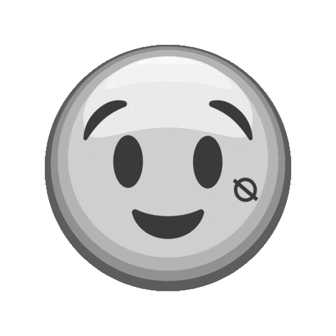 MSQLN emoji winking black white zwinkern Sticker