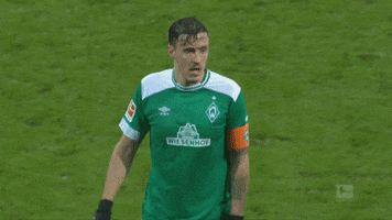 bundesliga shrug GIF by SV Werder Bremen