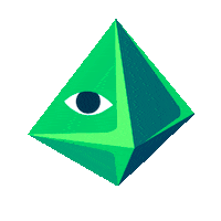 Sphere Mind Blown Sticker by Polygonal Mind