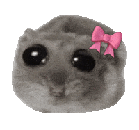 Sad Pink Sticker