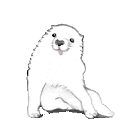c_nanan heart dog thankyou かわいい Sticker