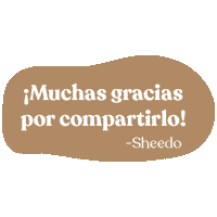 Gracias Compartir Sticker by Sheedo Life
