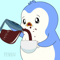 Tired Good Morning GIF by Pudgy Penguins