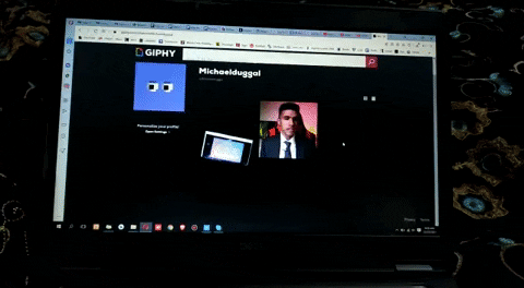 Mduggal giphyupload home work michael duggal account say hello to mike GIF