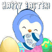 Easter Eggs Penguin Sticker by Pudgy Penguins
