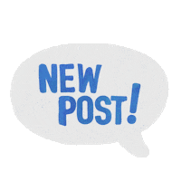 New Post Speech Sticker by zandraart