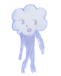 mellobug rain cloud mellobug Sticker