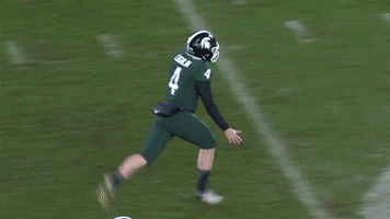 Excited College Football GIF by Michigan State Football