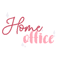 Home Office Pink Sticker
