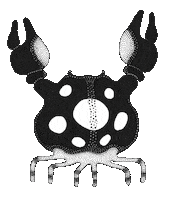 thesoapandthesea ocean sea soap crab Sticker