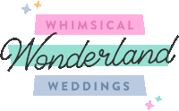 whimsicalwonderlandweddings marriage married hitched gettinghitched Sticker