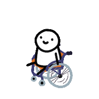 Happy Wheelchair Sticker