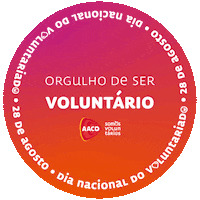 Volunteer Voluntario Sticker by AACD OFICIAL