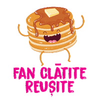 telekomromania food restaurant dessert pancakes Sticker