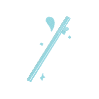 WonderSipStraw pink blue drink stars Sticker