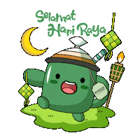 bungkuskawkaw dance selamat hari raya balik kampung bkk Sticker