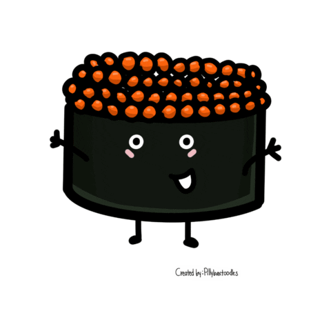 Happy Sushi Sticker
