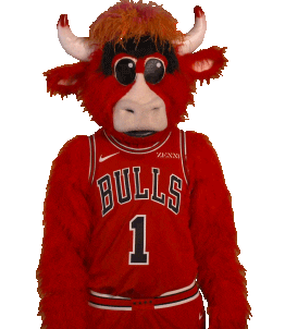 Benny The Bull Nba Sticker by Chicago Bulls