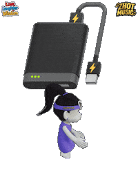 Tech Charging Sticker by Zhotcita