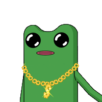 Treat Yourself Golden Chain Sticker by fwogs