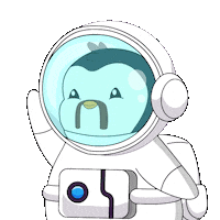 To The Moon Hello Sticker by Pudgy Penguins