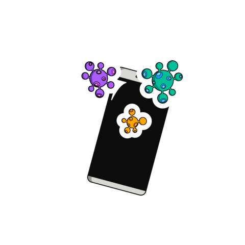 apothekerLAV giphyupload viral virus smartphone Sticker