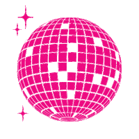 Disco Ball Sticker by Curvy Kate ltd