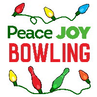 bowling ball christmas Sticker by Bowlero