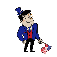 4Th Of July America Sticker by Adventure Capitalist