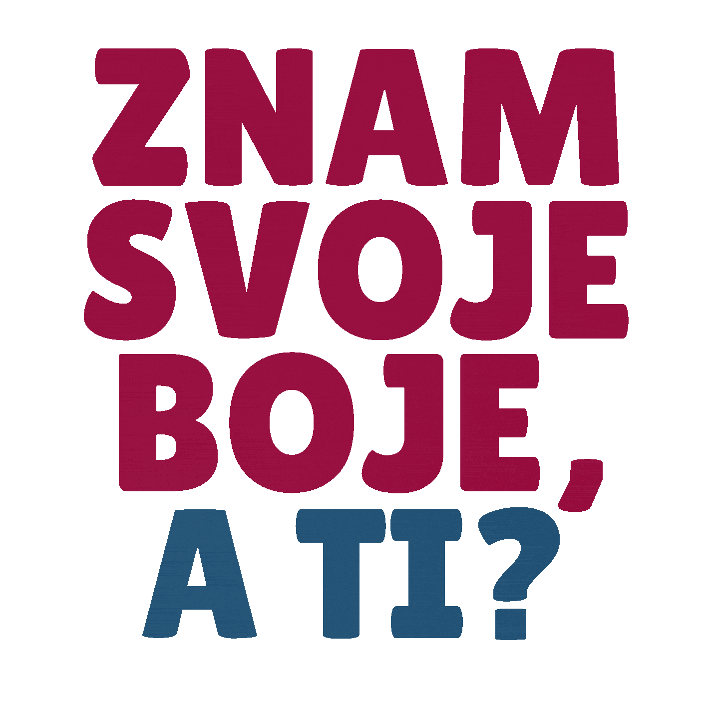 Analiza Boja Sticker by Sanja Pandurov