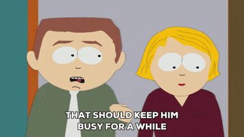 excited couple GIF by South Park 