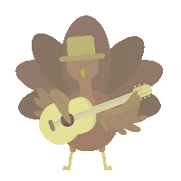 Thanksgiving Day Dance Sticker