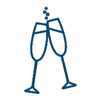 Cheers Glasses Sticker by Evergreen Goodwill