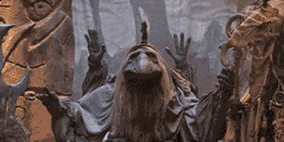muppetwiki giphyupload yay puppetry dark crystal GIF