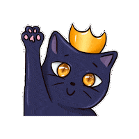 Black Cat Sticker
