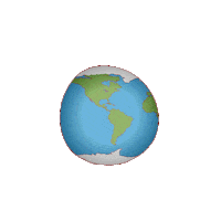 Earth Planet Sticker by ToonTownClown