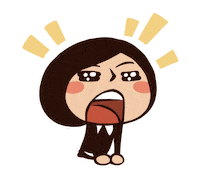 happy girl Sticker by RisuDong