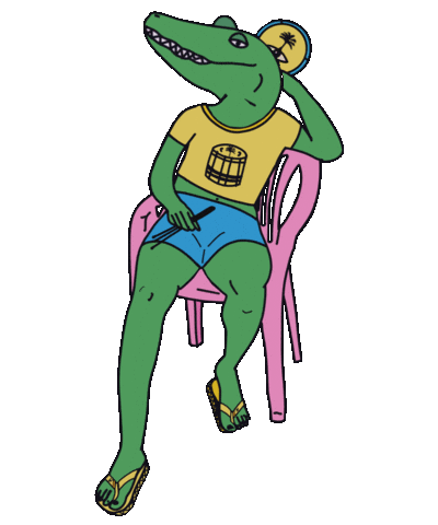 Alligator No Sticker by Miamibloco
