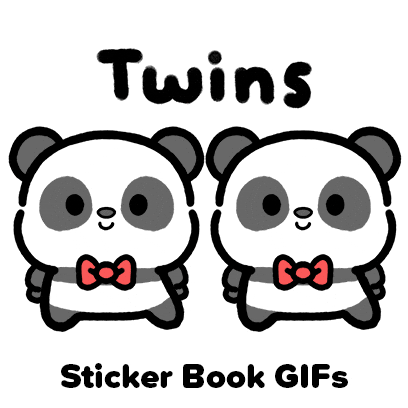 Twinning Bow Tie Sticker by Sticker Book iOS GIFs