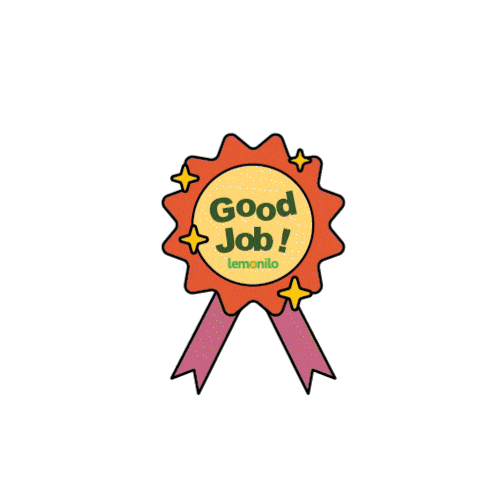 Back To School Good Job Sticker by Lemonilo