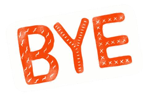 Bye Sticker