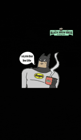 Koreyography giphygifmaker giphygifmakermobile coffee batman GIF
