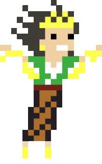 girl pixel Sticker