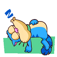 Tired Cat Sticker