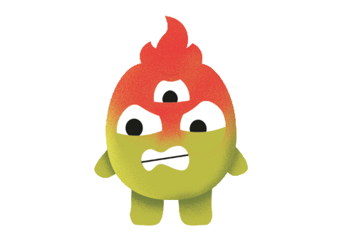 Angry Monster Sticker