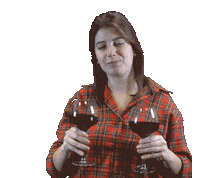 Wine Drinking Sticker by KAJ