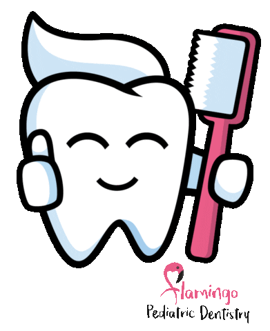 Flamingopediatricdentistry giphyupload Sticker
