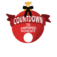 KFCLatinAmericaCaribbean kiss santa awkward newyear Sticker