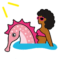 Seahorse Sticker by Juissi